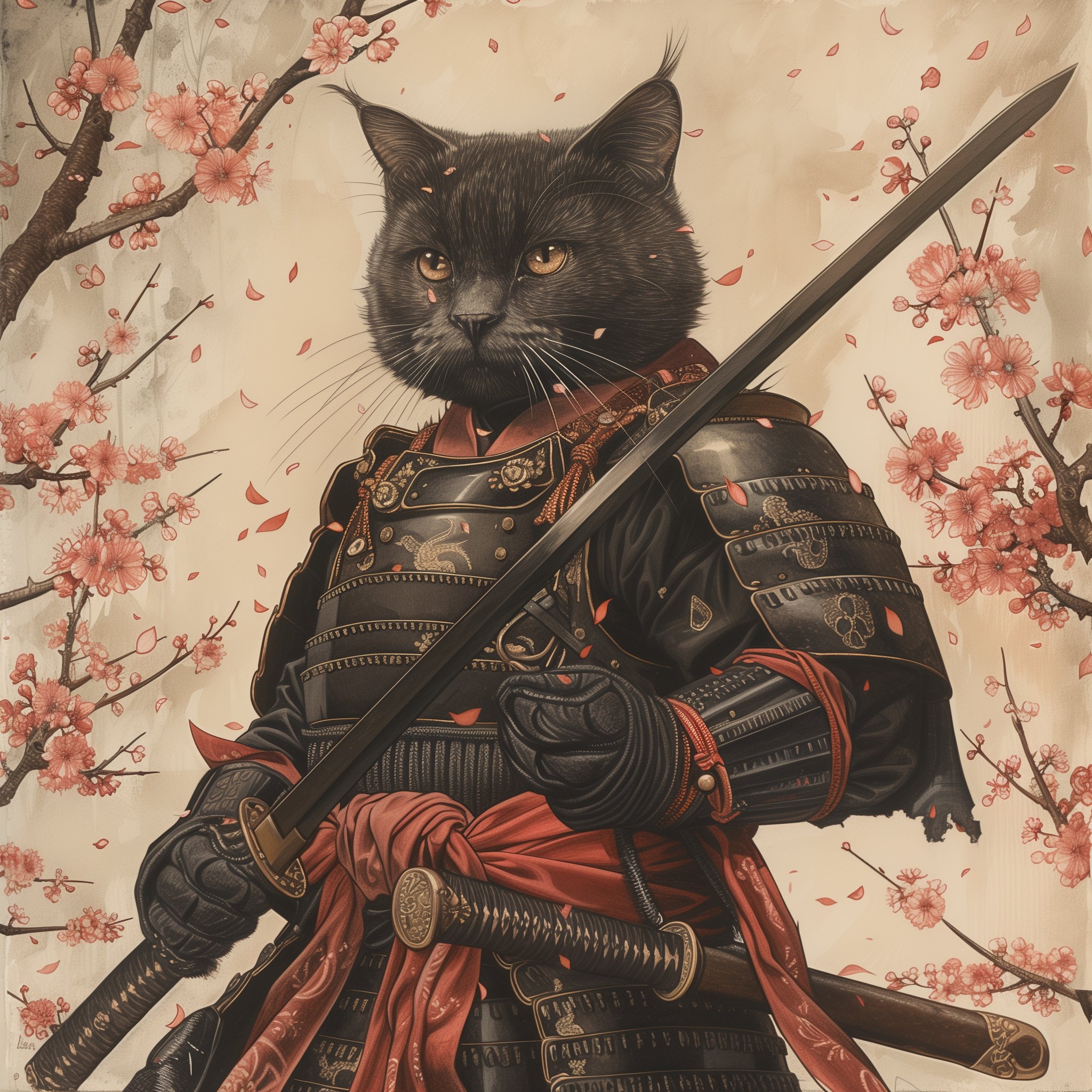 Samurai cat